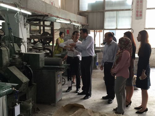 2015年4月27日，馬來(lái)西亞投資發(fā)展局Nurullydia Ahmad ，莉迪亞一行到我公司考察指導(dǎo)。