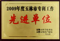 2009年度專利工作先進(jìn)單位