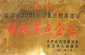 北流市2001年度稅收重點(diǎn)企業(yè)