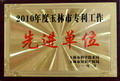 2010年度玉林市專利工作先進(jìn)單位